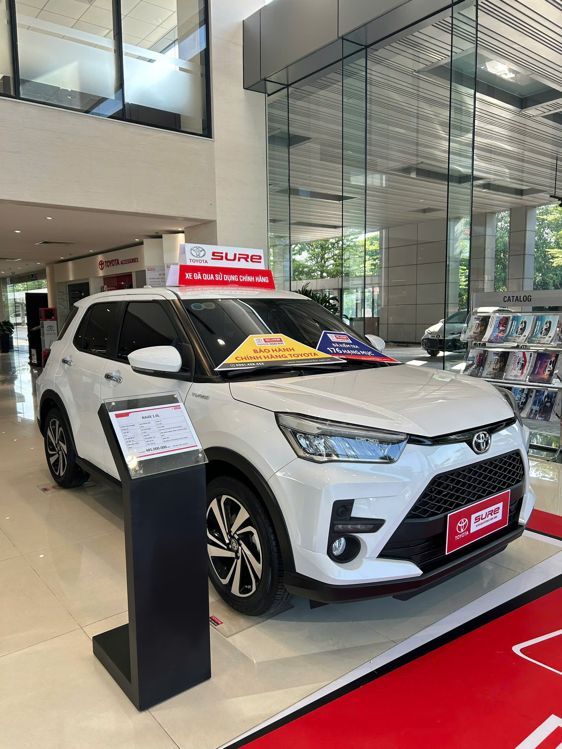 Raize 2024 trắng ngọc trai, odo 3v xe siêu đẹp, siêu chất